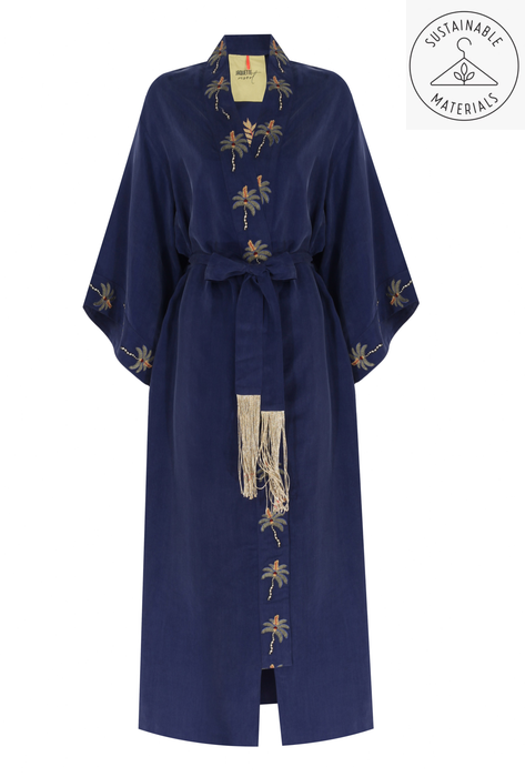 LUA NAVY BLUE KIMONO