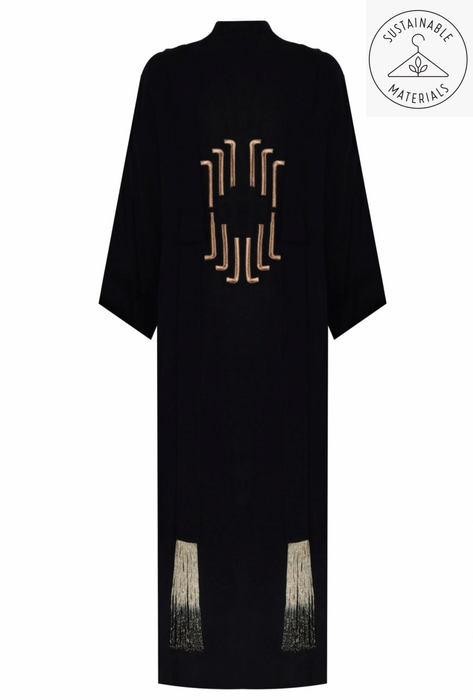 ART DECO BLACK KIMONO