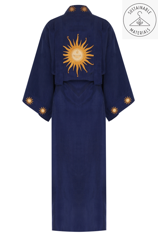 SUN DECO NAVY BLUE KIMONO