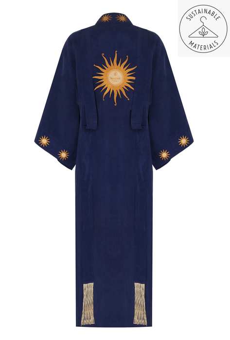 SUN DECO NAVY BLUE KIMONO