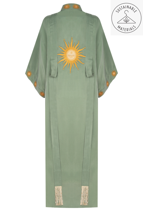 SUN DECO GREEN KIMONO