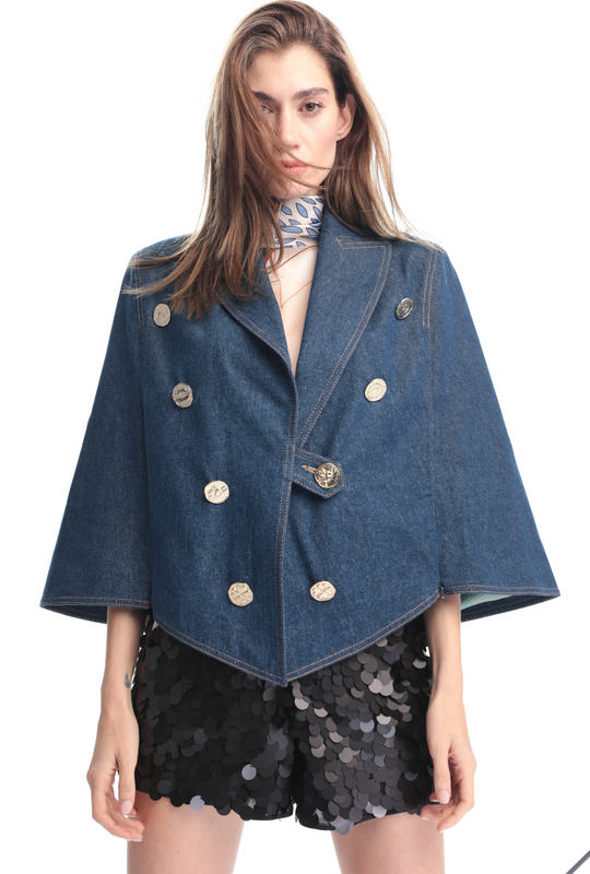 POPPY DENIM CAPE